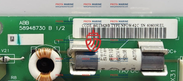 ABB NPOW-62C Power Supply Board 64113429B | Marine Automation Spare - Image 2