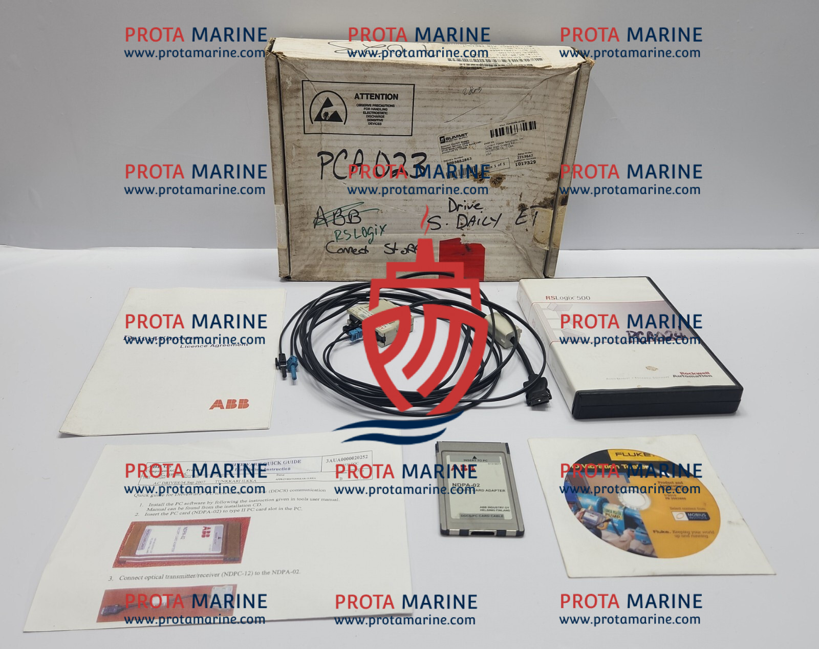 ABB DriveWindow 2.40 PC Card Kit 64547992 with DDCS Adapter & Cable