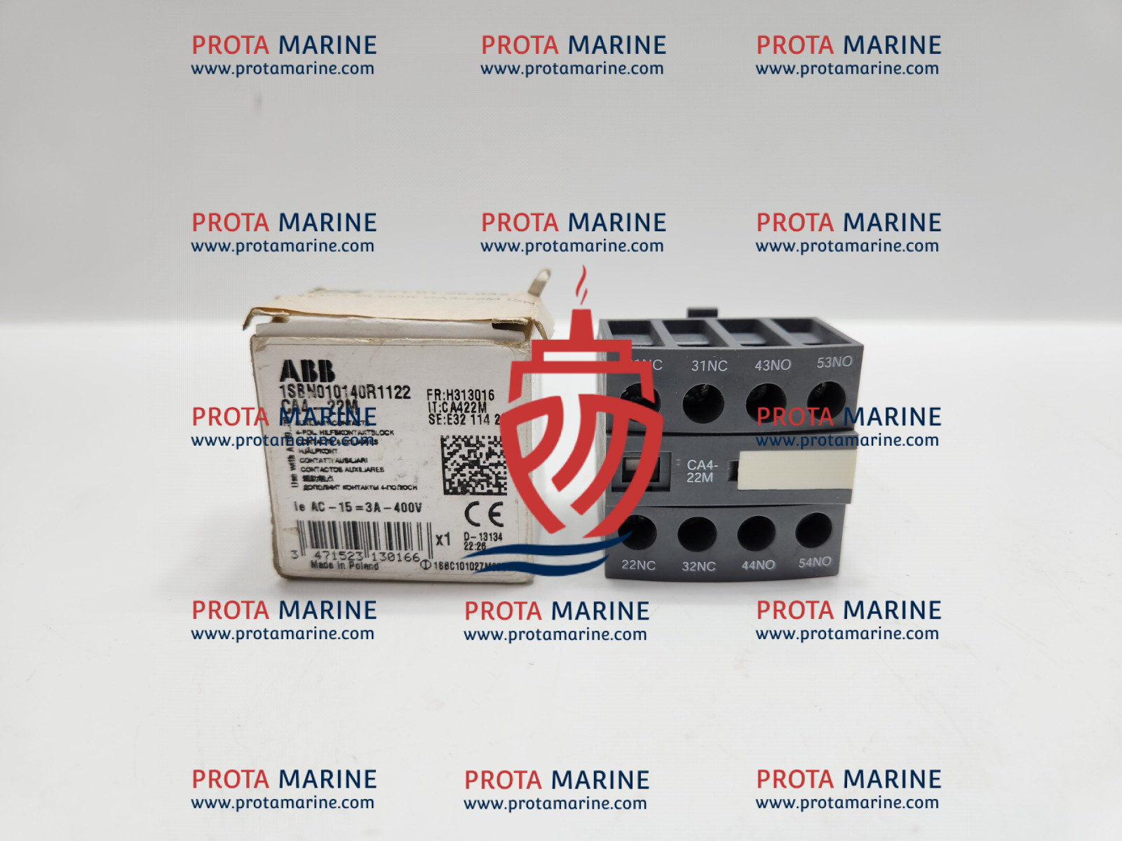 ABB CA4-22M Auxiliary Contact Block for Marine Control Systems