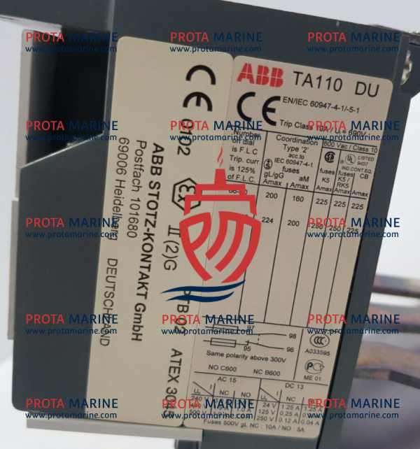 ABB TA110 DU-110 Thermal Overload Relay | Marine Motor Protection - Image 3