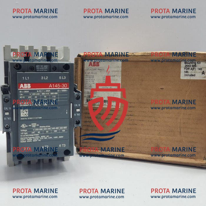 ABB A145-30-22 Contactor (A145-30-22-85) | Heavy-Duty Marine Power Switching