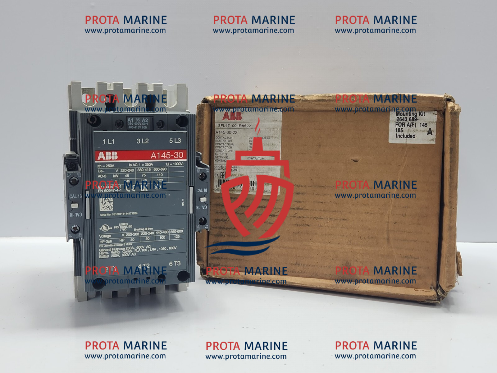 ABB A145-30-22 Contactor (A145-30-22-85) | Heavy-Duty Marine Power Switching