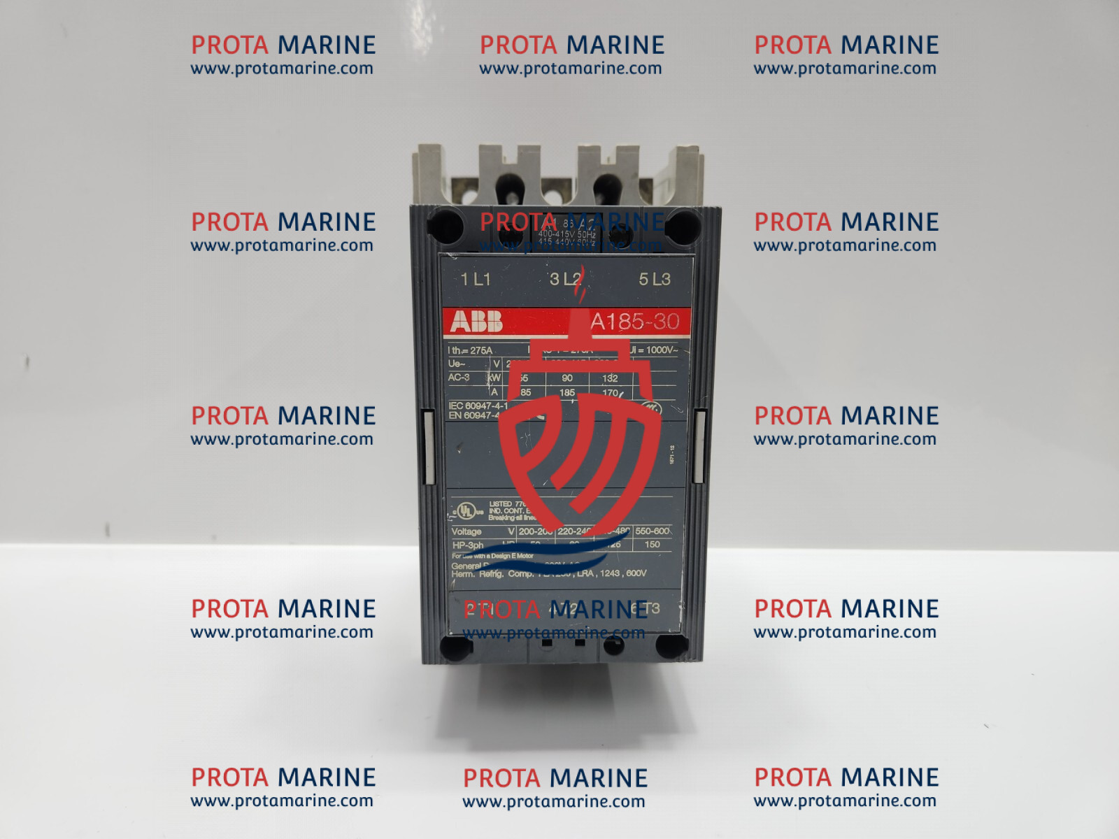 ABB A185-30 Contactor 275A for Marine Motor Control and Power Distribution
