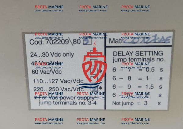 ABB SACE YU Delay Relay 702209/805 – Marine Circuit Breaker Timing Relay - Image 4