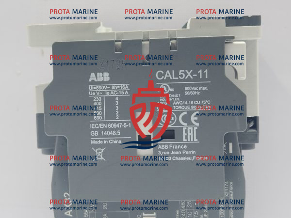 ABB AX32-30-10 Contactor with CAL5X-11 Auxiliary Contact Block – Marine Switchgear - Image 4