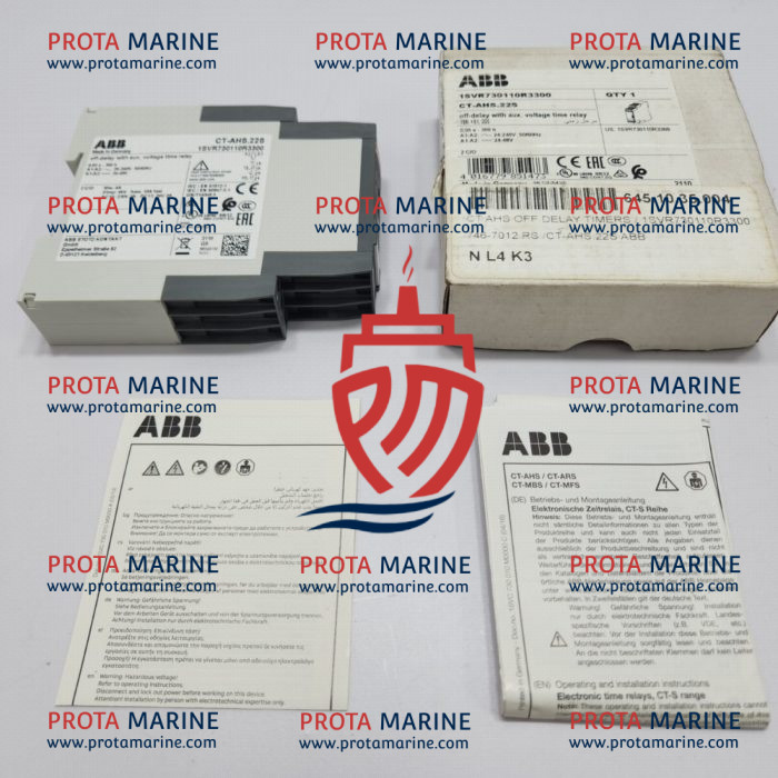 ABB CT-AHS.22S Off Delay Time Relay with Auxiliary Voltage | 1SVR730110R3300
