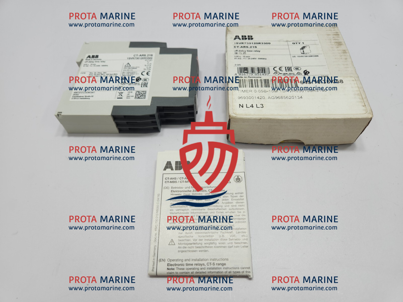 ABB CT-ARS.21S Off Delay Time Relay 1SVR730120R3300 | Marine Control