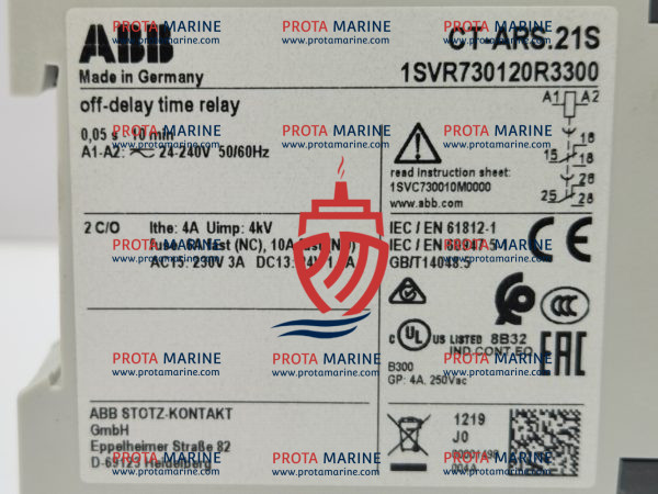 ABB CT-ARS.21S Off Delay Time Relay 1SVR730120R3300 | Marine Control - Image 3