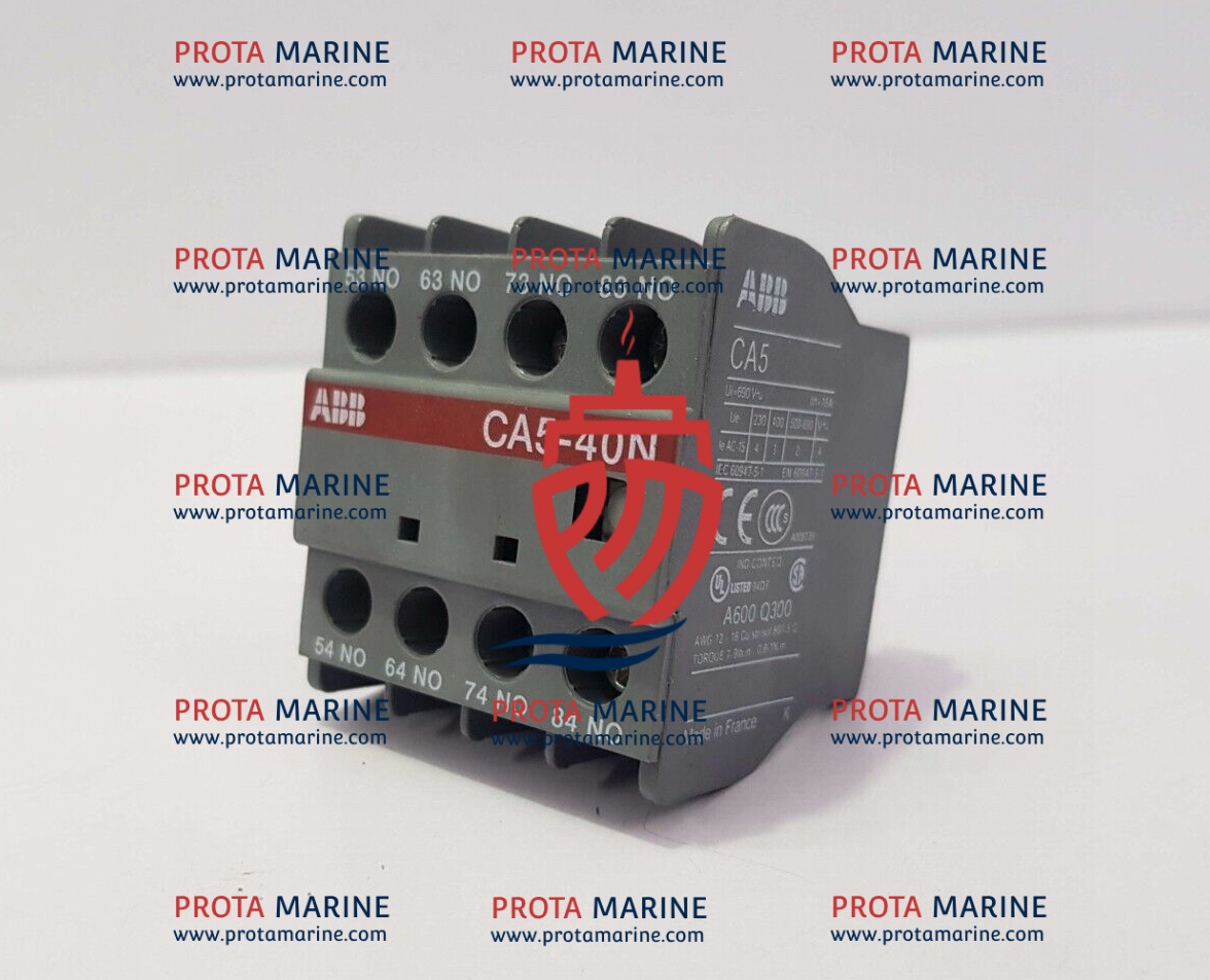 ABB CA5-40N Auxiliary Contact Block for Marine Motor Control Systems