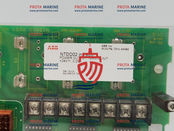 ABB NTDO02 INFI 90 Power Output Termination Unit 6638216K1 | Ship Spares - Image 3