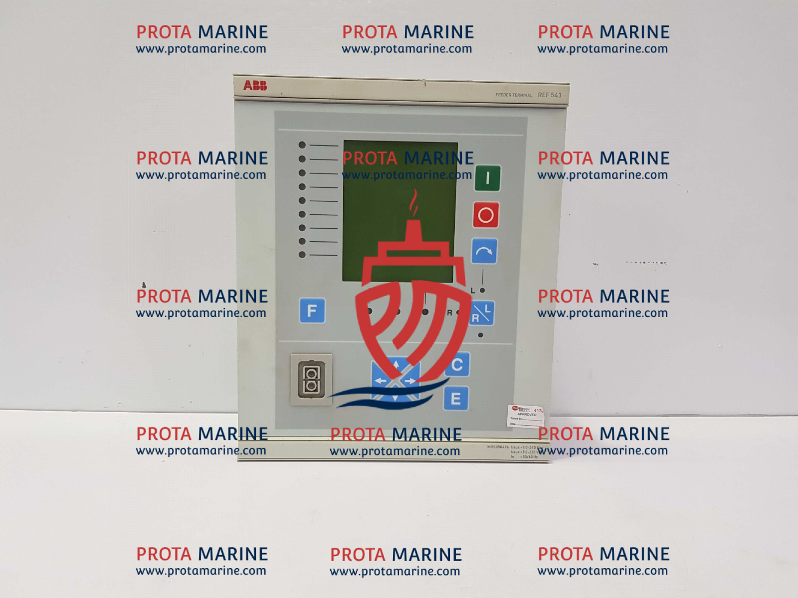 ABB REF 543 Feeder Terminal 1MRS050496 Display Module Rev.C | Marine Spare