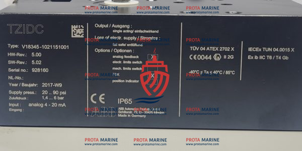 ABB TZIDC Digital Positioner V18345-1021151001 – Marine Valve Automation - Image 4
